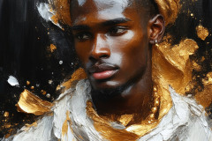 Painting Comes to Life - A Handsome Man comes to life and emerges from canvas.