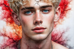 Painting Comes to Life - A Handsome Man comes to life and emerges from canvas.