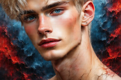 Painting Comes to Life - A Handsome Man comes to life and emerges from canvas.