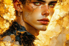 Painting Comes to Life - A Handsome Man comes to life and emerges from canvas.