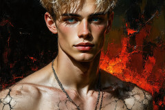 Painting Comes to Life - A Handsome Man comes to life and emerges from canvas.