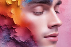 Painting Comes to Life - A Handsome Man comes to life and emerges from canvas.