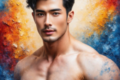 Painting Comes to Life - A Handsome Man comes to life and emerges from canvas.