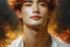 Painting Comes to Life - A Handsome Man comes to life and emerges from canvas.