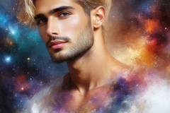 Painting Comes to Life - A Handsome Man comes to life and emerges from canvas.