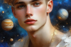 Painting Comes to Life - A Handsome Man comes to life and emerges from canvas.