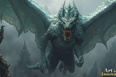 The Dragon God Bahamut Dominates the Sky, Passing Devine Judgment