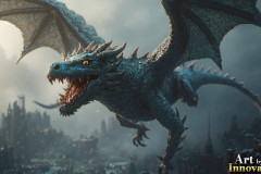 The Dragon God Bahamut Dominates the Sky, Passing Devine Judgment