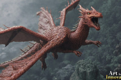 The Dragon God Bahamut Dominates the Sky, Passing Devine Judgment