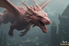 The Dragon God Bahamut Dominates the Sky, Passing Devine Judgment