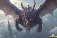 The Dragon God Bahamut Dominates the Sky, Passing Devine Judgment