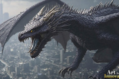 The Dragon God Bahamut Dominates the Sky, Passing Devine Judgment