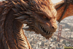 The Dragon God Bahamut Dominates the Sky, Passing Devine Judgment