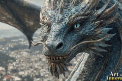 The Dragon God Bahamut Dominates the Sky, Passing Devine Judgment