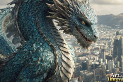 The Dragon God Bahamut Dominates the Sky, Passing Devine Judgment