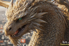 The Dragon God Bahamut Dominates the Sky, Passing Devine Judgment