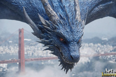 The Dragon God Bahamut Dominates the Sky, Passing Devine Judgment