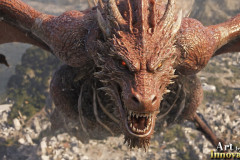 The Dragon God Bahamut Dominates the Sky, Passing Devine Judgment