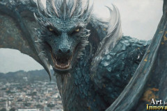 The Dragon God Bahamut Dominates the Sky, Passing Devine Judgment