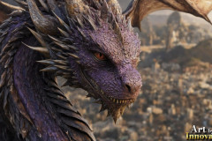 The Dragon God Bahamut Dominates the Sky, Passing Devine Judgment