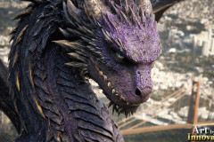 The Dragon God Bahamut Dominates the Sky, Passing Devine Judgment