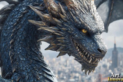 The Dragon God Bahamut Dominates the Sky, Passing Devine Judgment