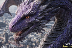 The Dragon God Bahamut Dominates the Sky, Passing Devine Judgment