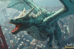 The Dragon God Bahamut Dominates the Sky, Passing Devine Judgment