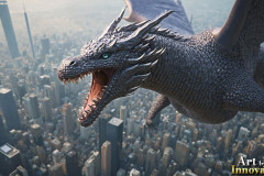 The Dragon God Bahamut Dominates the Sky, Passing Devine Judgment