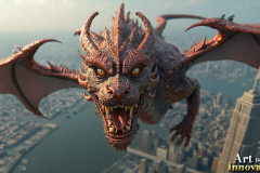 The Dragon God Bahamut Dominates the Sky, Passing Devine Judgment