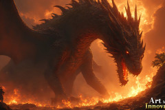 Majestic Dragons,shimmering in the moonlight.