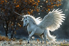 Unicorns, the Myth the Legend, the Fantasy Flying Horse.