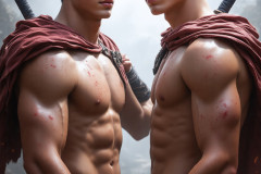 Hot & Sexy Male Warriors in Love