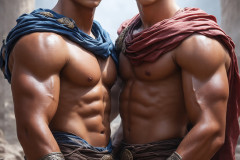 Hot & Sexy Male Warriors in Love
