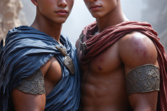 Hot & Sexy Male Warriors in Love