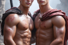 Hot & Sexy Male Warriors in Love