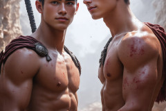 Hot & Sexy Male Warriors in Love