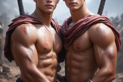 Hot & Sexy Male Warriors in Love