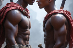 Hot & Sexy Male Warriors in Love