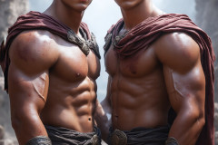 Hot & Sexy Male Warriors in Love