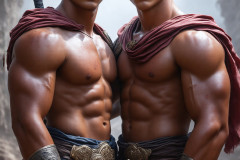 Hot & Sexy Male Warriors in Love