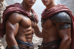 Hot & Sexy Male Warriors in Love