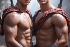 Hot & Sexy Male Warriors in Love