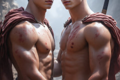 Hot & Sexy Male Warriors in Love