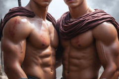 Hot & Sexy Male Warriors in Love