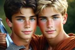 Hot & Sexy Male Warriors in Love