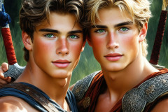 Hot & Sexy Male Warriors in Love