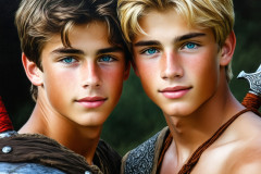 Hot & Sexy Male Warriors in Love