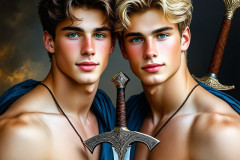 Hot & Sexy Male Warriors in Love