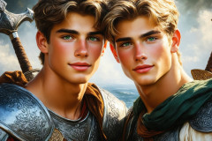 Hot & Sexy Male Warriors in Love